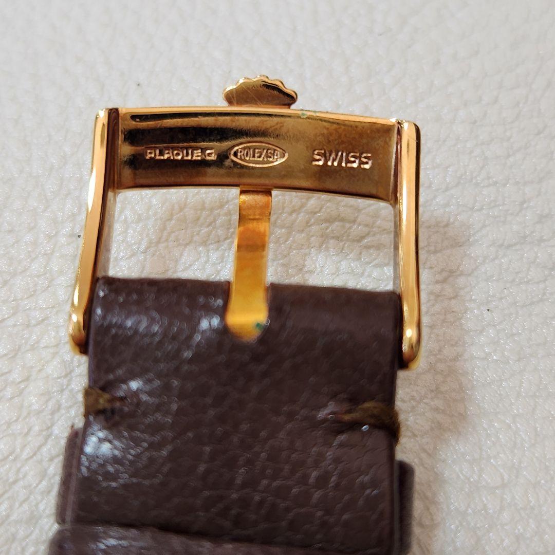 専用N㊹ロレックス純正　20～16mm YGF尾錠付きベルト 革バンド