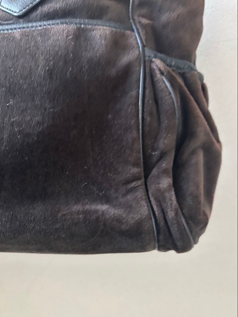 メ*6様 Juicy Couture ベロア トートバッグ ブラウン archi