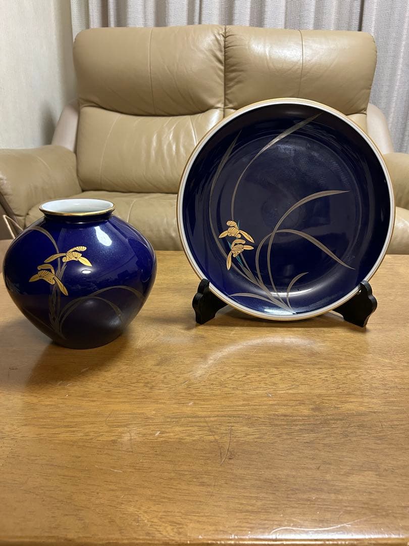 香蘭社 花瓶 大皿 セット