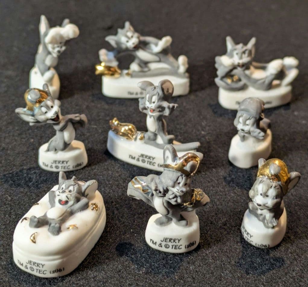 【超レア】陶製ミニチュア フェーヴ トムとジェリー コレクション 9個セット ⑯