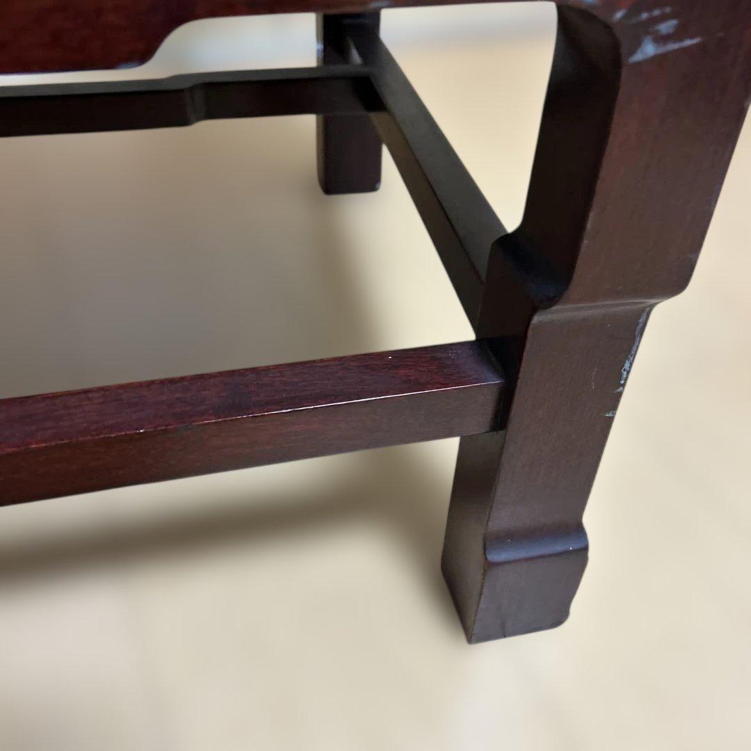 ①希少✨中国美術 唐木家具 アームチェア 椅子 無垢材 民藝 最高級