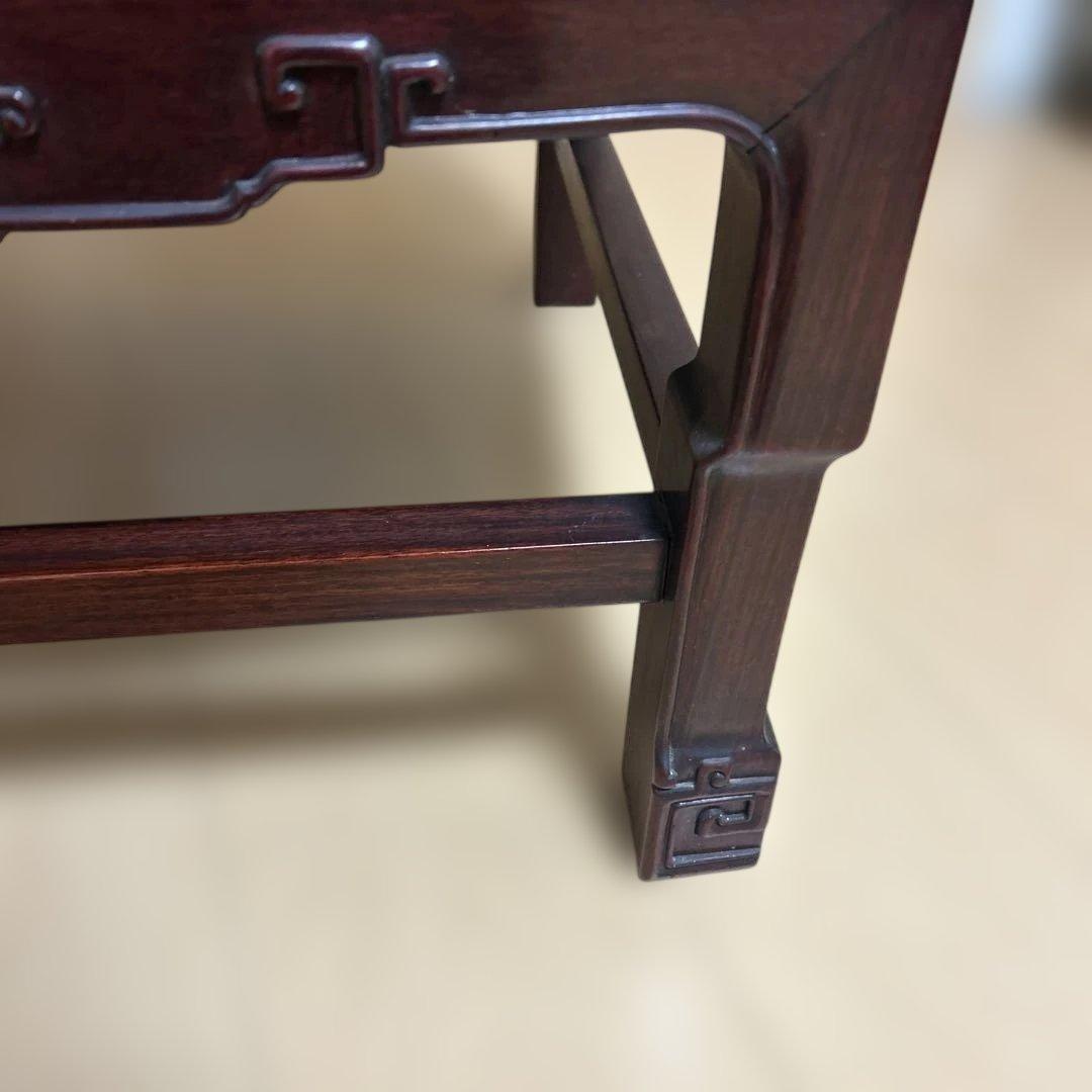 ①希少✨中国美術 唐木家具 アームチェア 椅子 無垢材 民藝 最高級