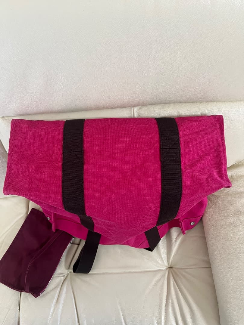 HERMÈS エルメスピンク コットントートバッグ