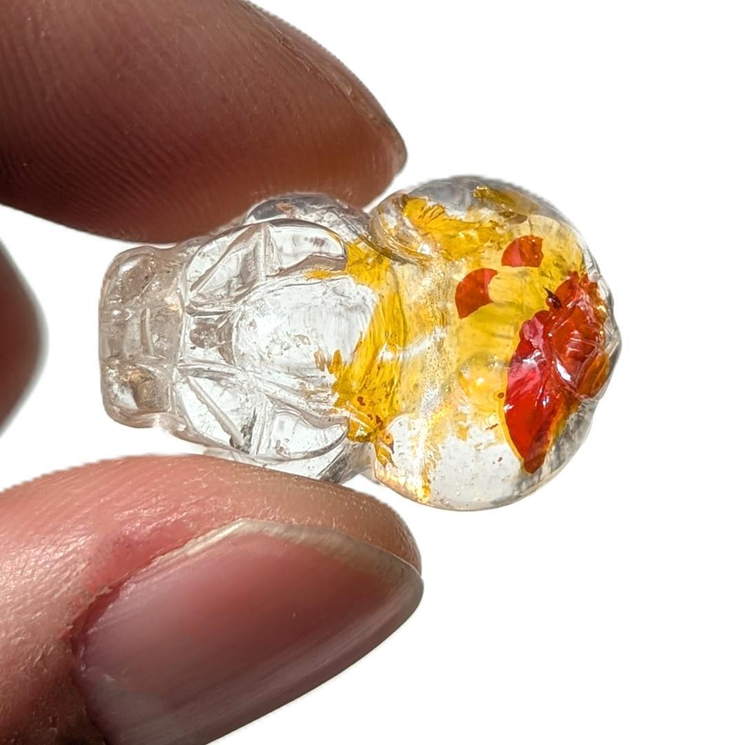 ライモナイトインクォーツ オーロラ入り貔貅 成功へと導くパワーストーン オブジェ