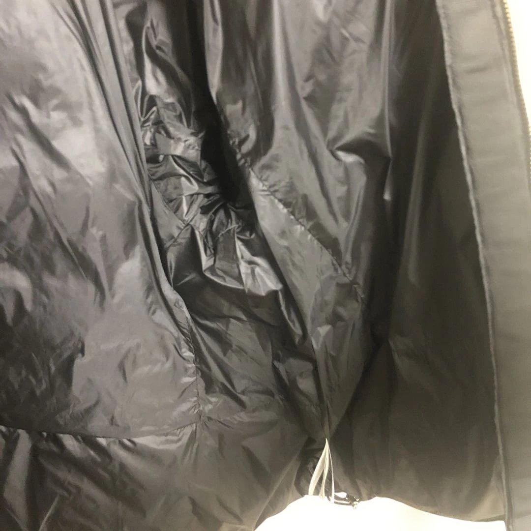 美品✨ドゥクラッセダウンジャケット艶AirダウンスタンドカラーコートXL大きめ黒