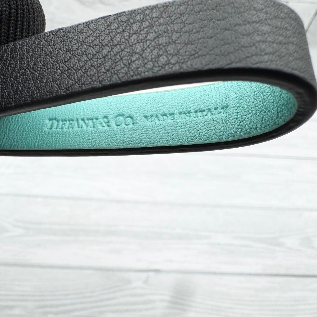 【未使用級】ティファニー　キーリング　キーホルダー　ティファニーブルー　ブラック