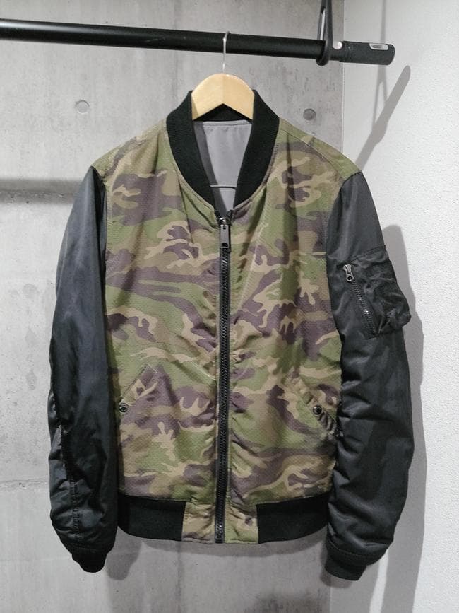 AVIREX 35th記念 カモフラ リバーシブル MA-1フライトジャケットL