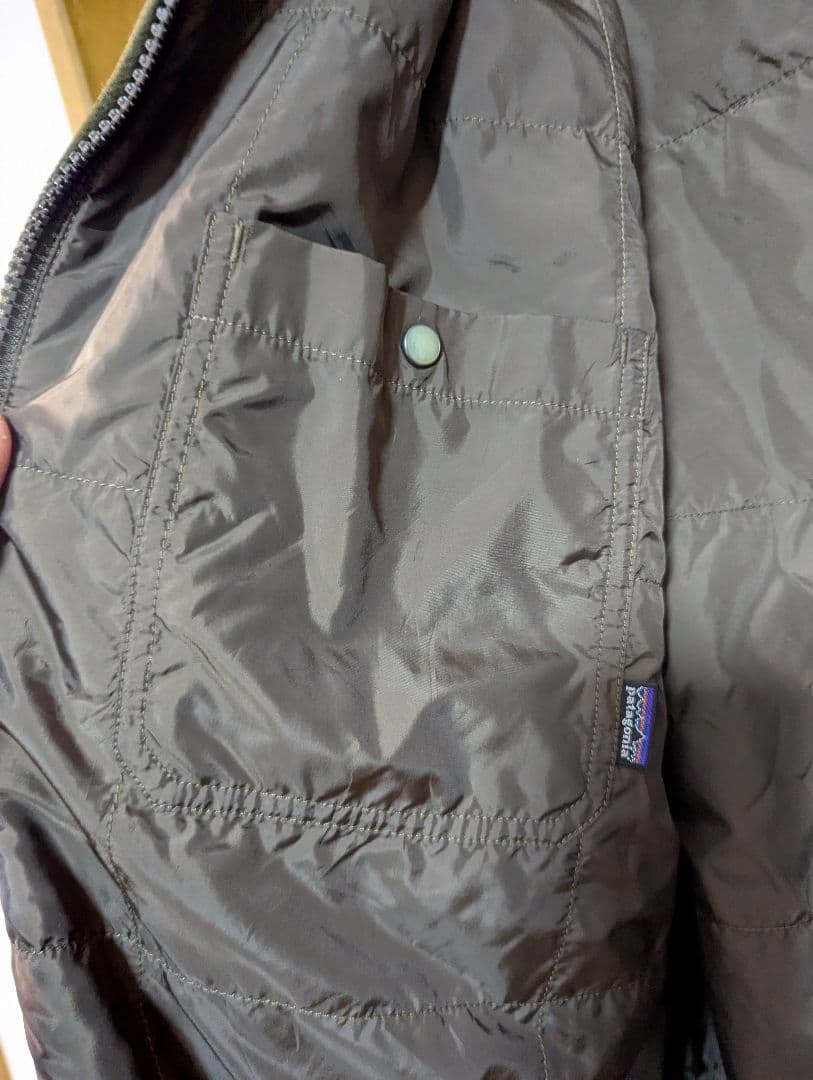 Patagonia チェック柄フランネルリバーシブルジャケット　美品XL