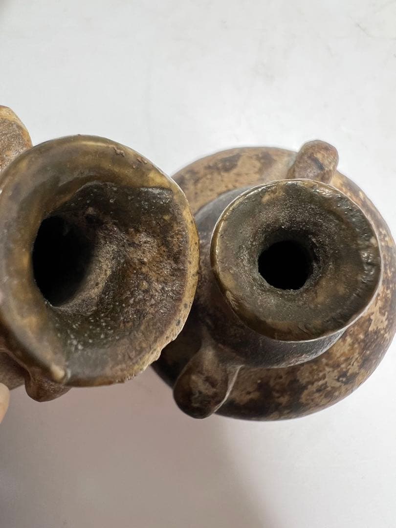 専用16世紀頃　宋胡ろく壺4点　最大h6cm 最長幅約8cm 東K8-0131①