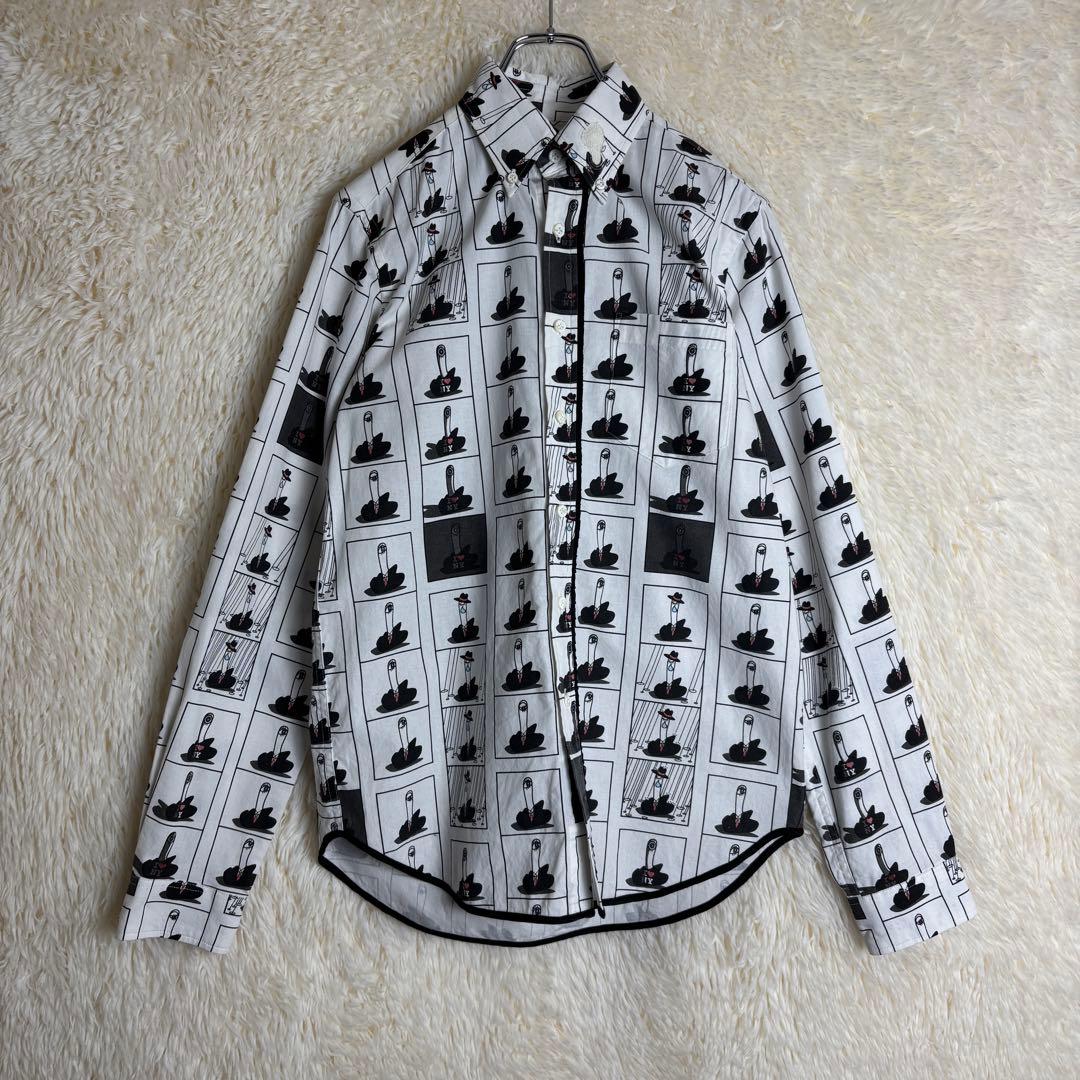 ✮M　長袖シャツ　ナンバーナイン　宮下期　アーカイブ期　アート　世界観　日本製✮