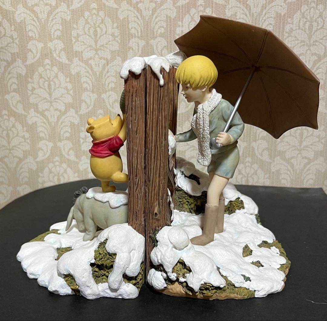 クラシックプー ブックエンド 本立て 置物