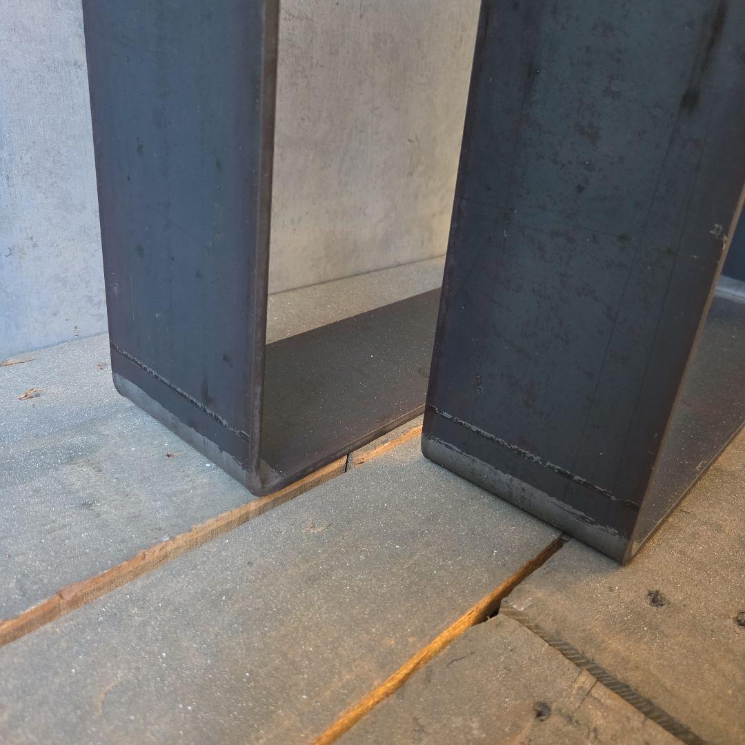 テーブル脚 　アイアン家具 鉄脚 アイアン脚　アイアンレッグ　黒皮鉄　無骨