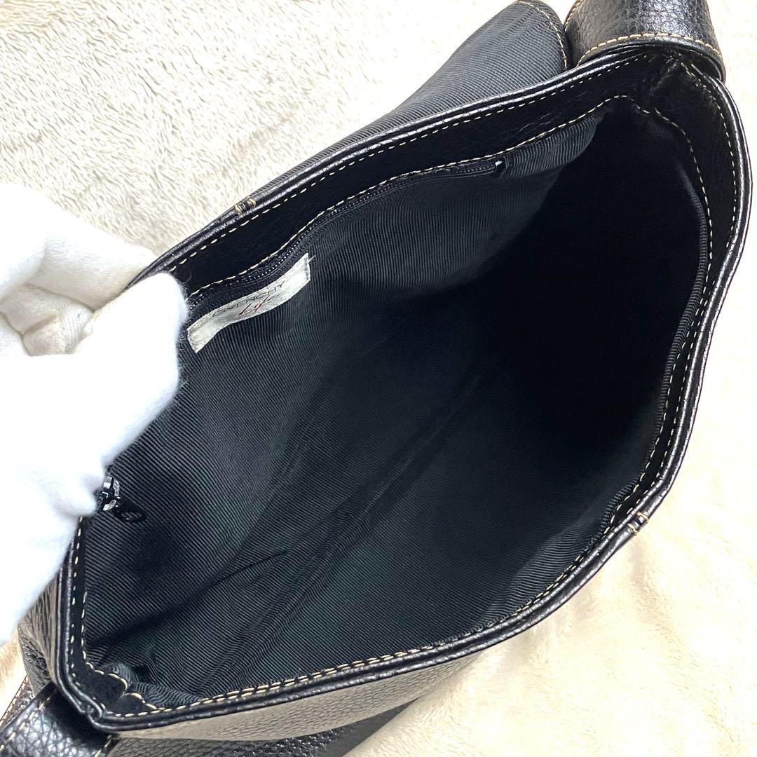【美品✨】GIVENCHY ジバンシー 本革 ショルダーバッグ メッセンジャー黒