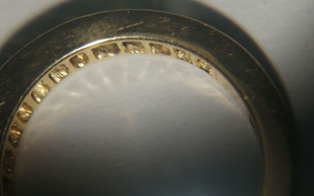 K18YG【3号】グラデーションカラーサファイア フルエタニティ ピンキーリング