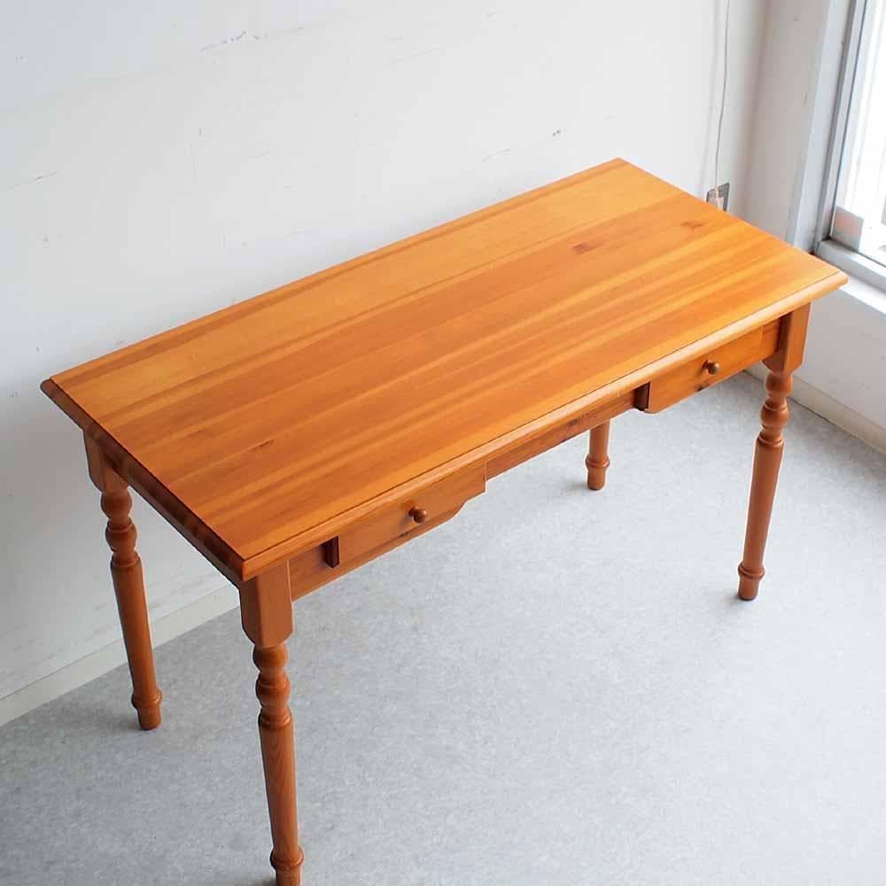 パイン材 ワークデスク 120cm カントリー ZR24449