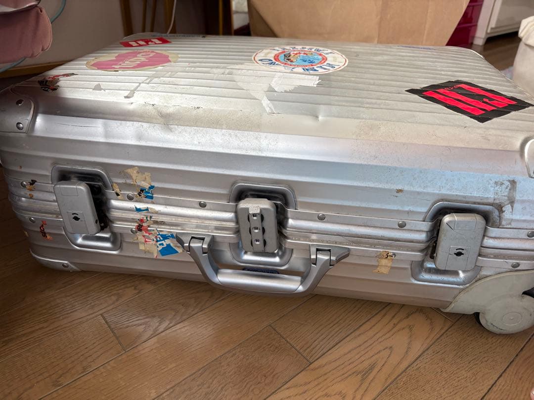 ヴィンテージRIMOWA ◇00年購入トパーズ 930631◇リモワ 廃盤 二輪