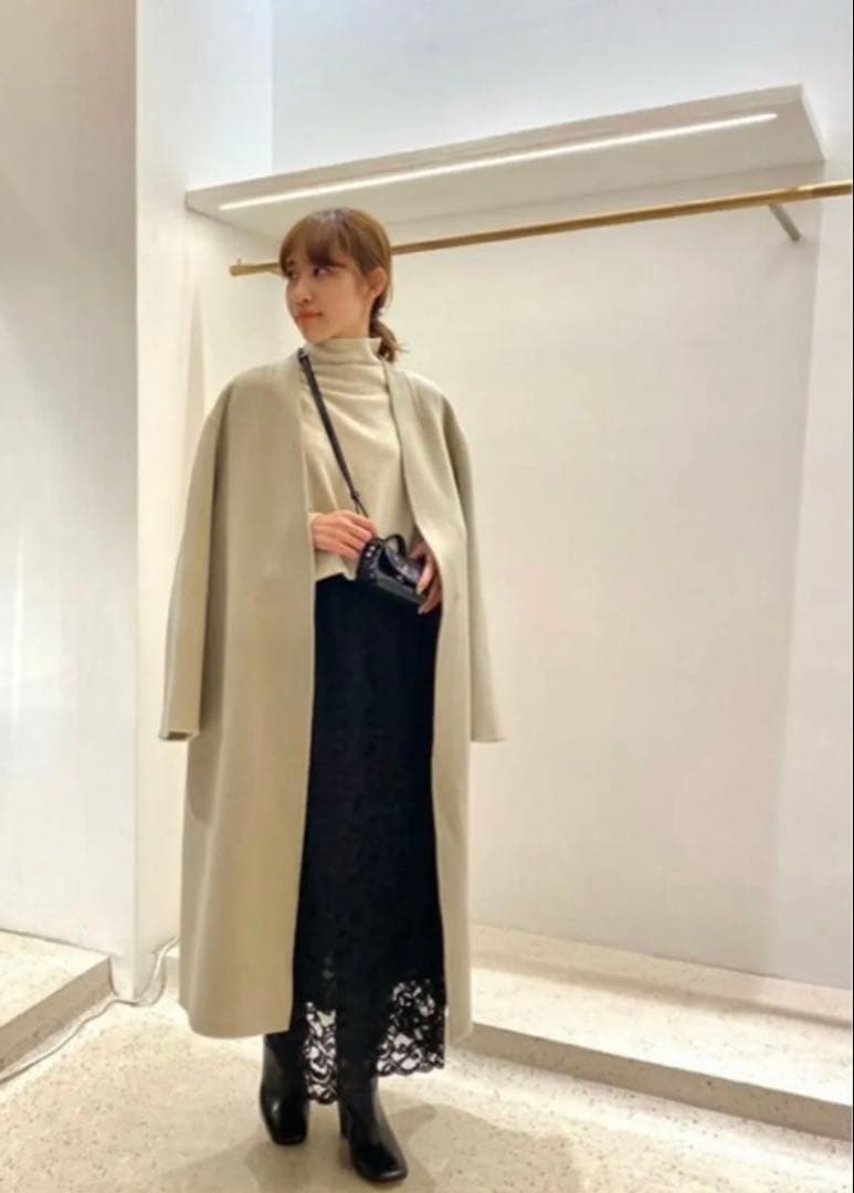 Whim Gazette きれいなミルクティー色　リバーコート