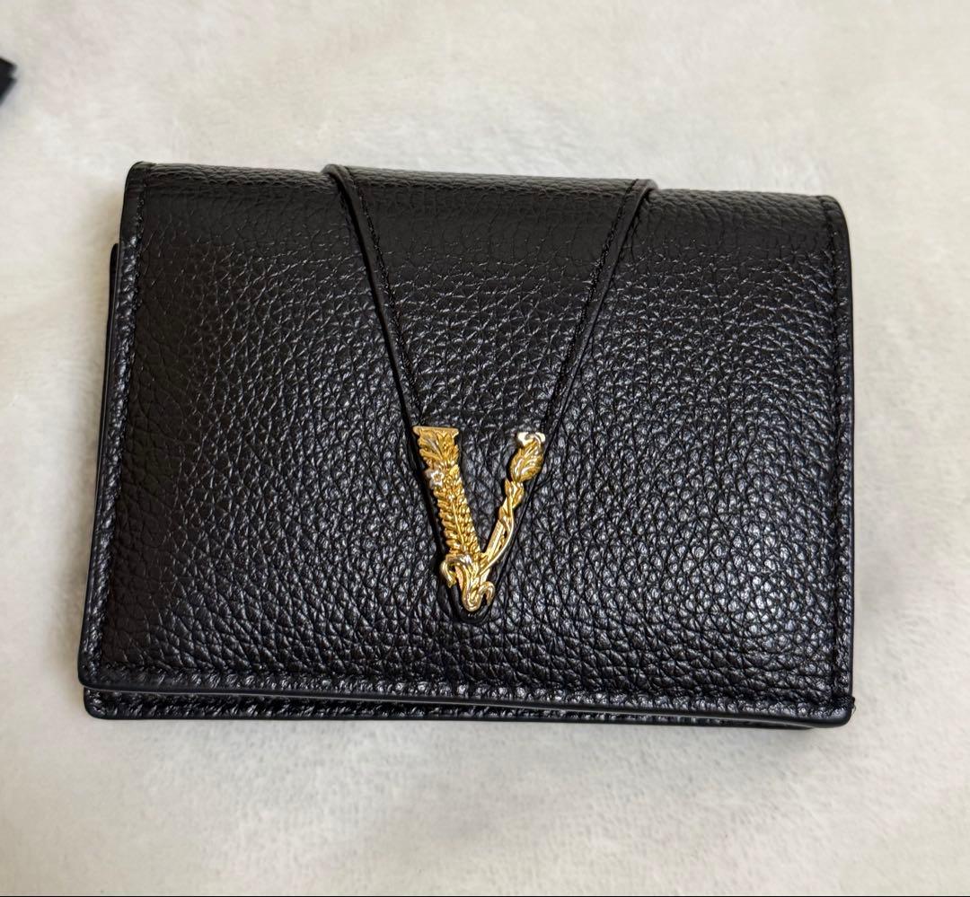 VERSACE （ヴェルサーチ）折り財布 2つ折り財布 ブラック
