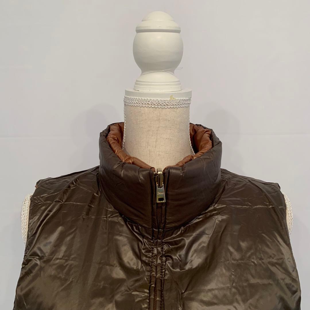 ヘルノ HERNO 2wayダウンベスト 44 茶色/こげ茶