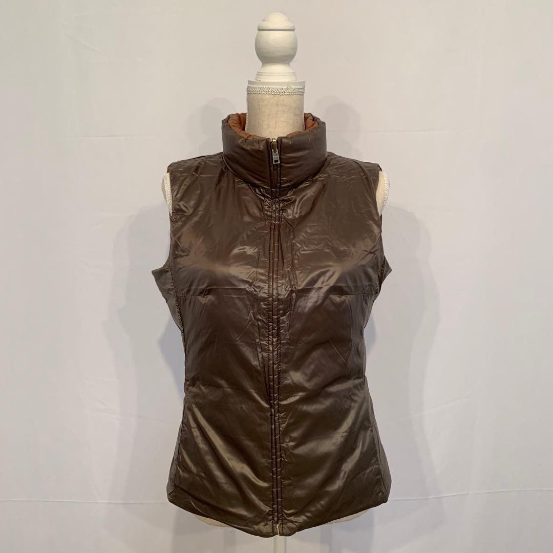 ヘルノ HERNO 2wayダウンベスト 44 茶色/こげ茶