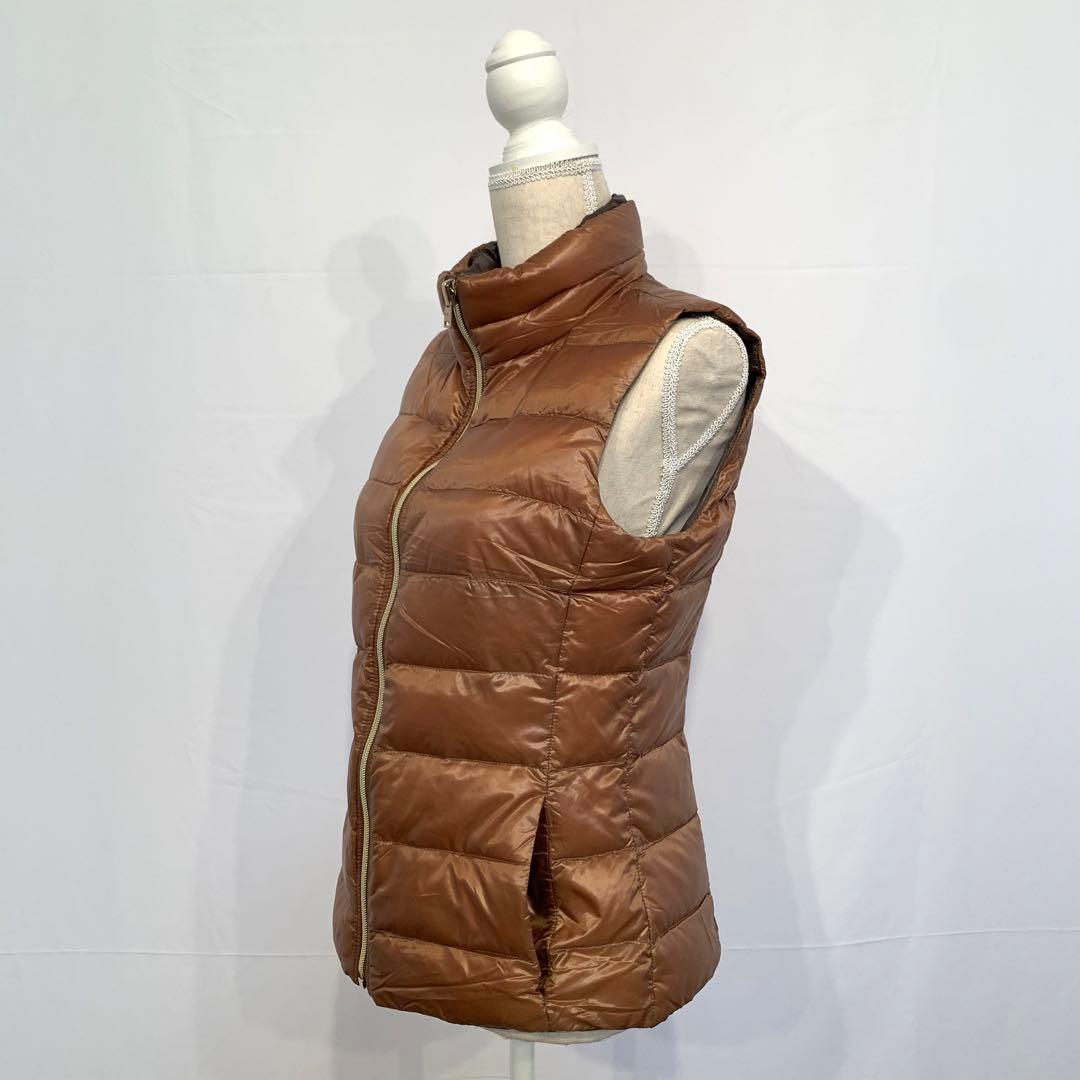 ヘルノ HERNO 2wayダウンベスト 44 茶色/こげ茶