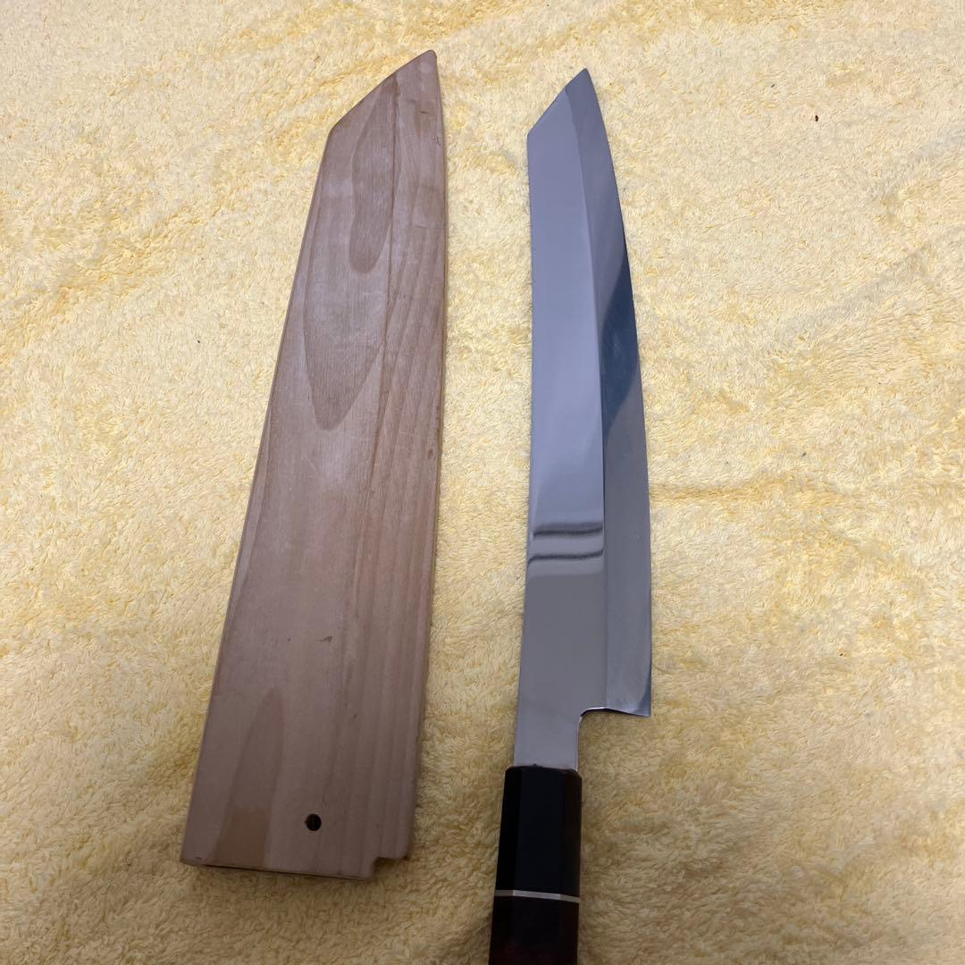 ⑦切付尺寸　花梨瘤　銀巻　鏡面　本焼