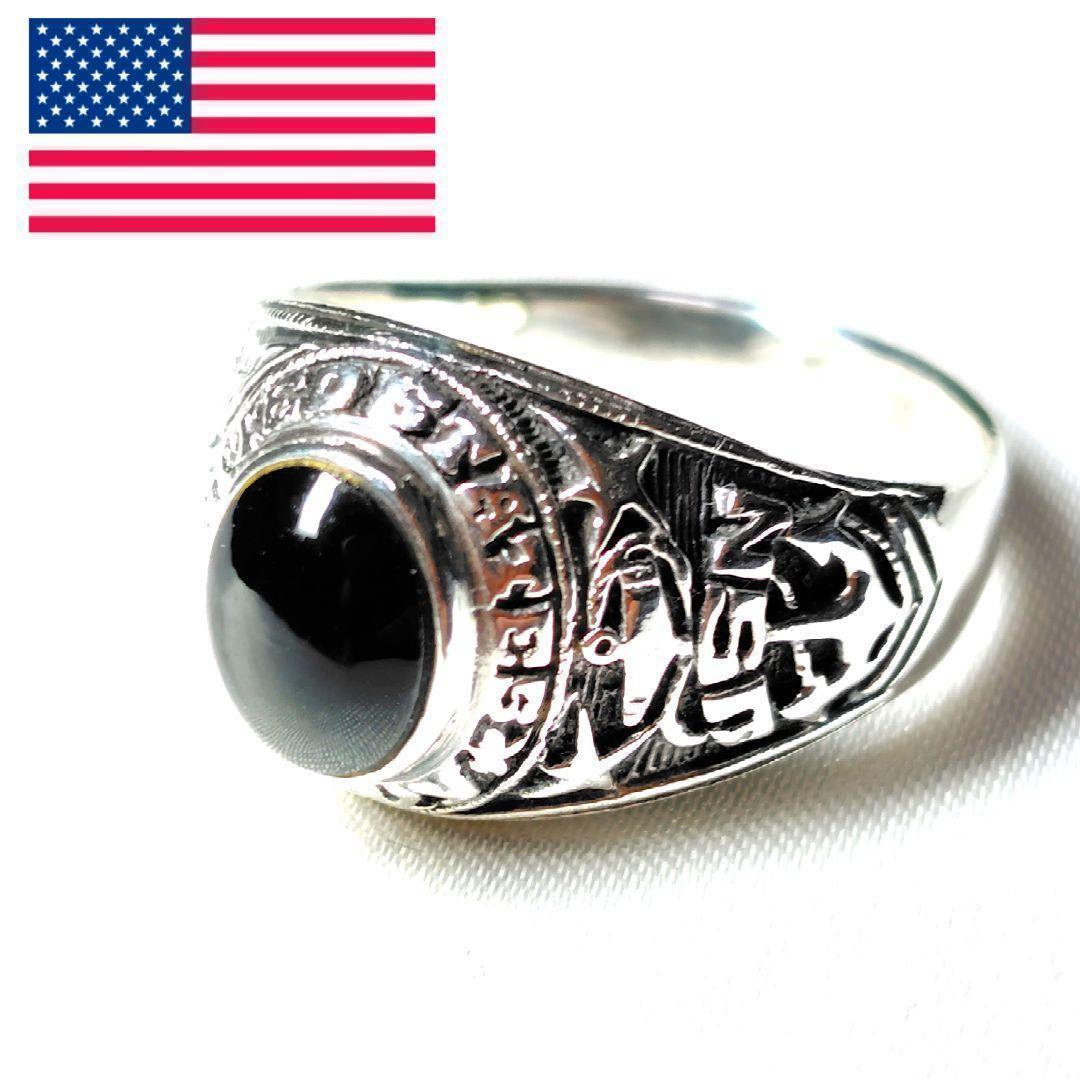 かちょし✨実物✨40s★ヴィンテージ★US NAVY★カレッジリング★23