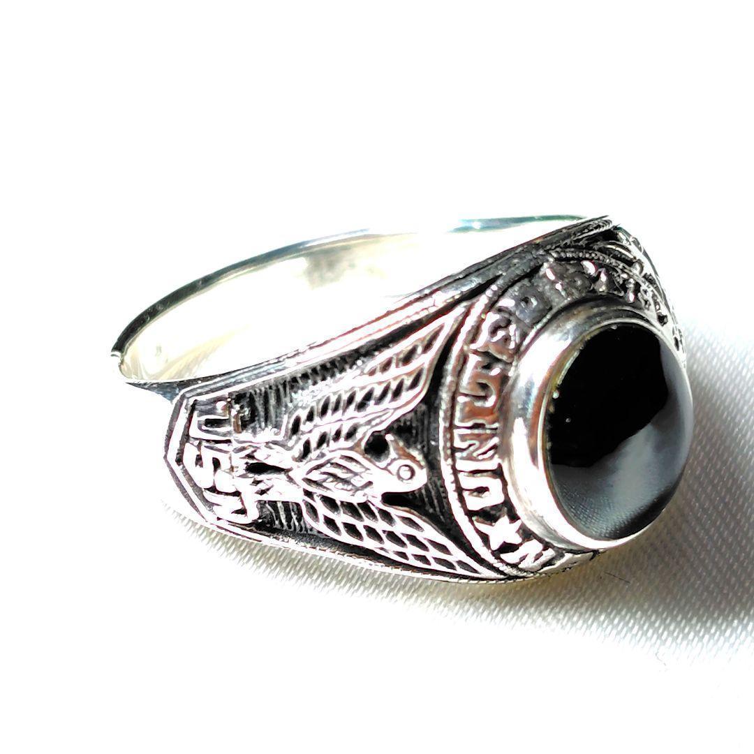 かちょし✨実物✨40s★ヴィンテージ★US NAVY★カレッジリング★23