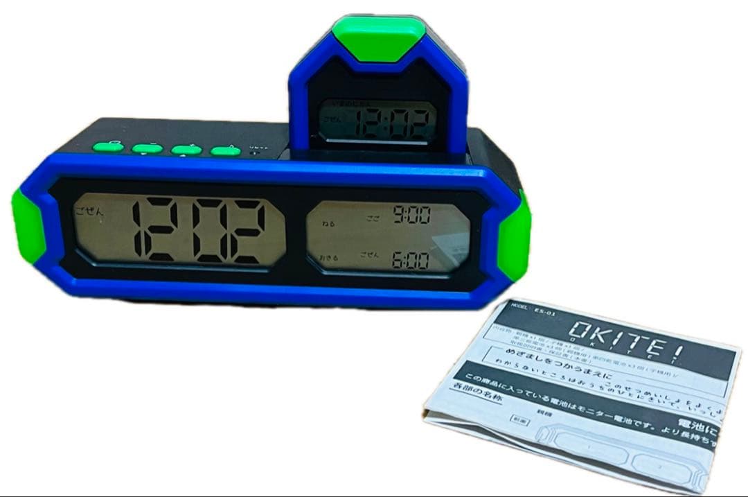 美品　アデッソ　デジタル　目覚まし時計 OKITE！（オキテ）　ES-01