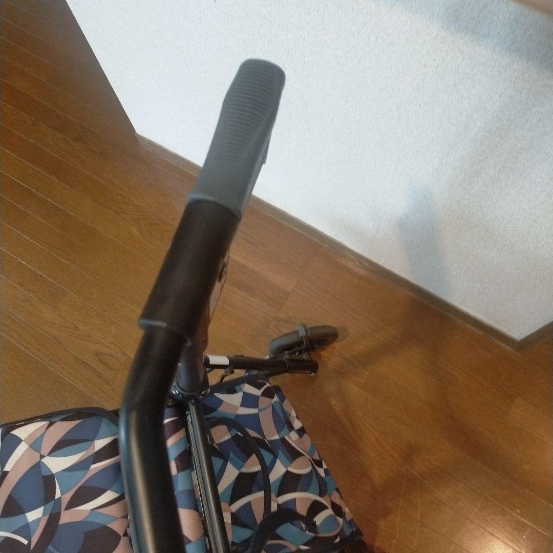 ［島製作所］サニーウォーカー シルバーカー 幾何学模様 ブルー 良品