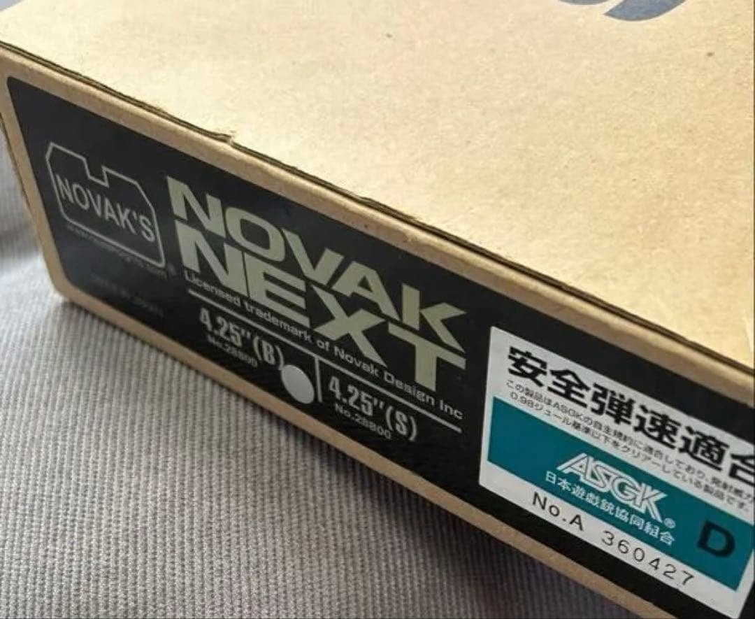 【WA】NOVAK NEXT4.25 ブラック【美品】多数のノバック刻印あり‼️