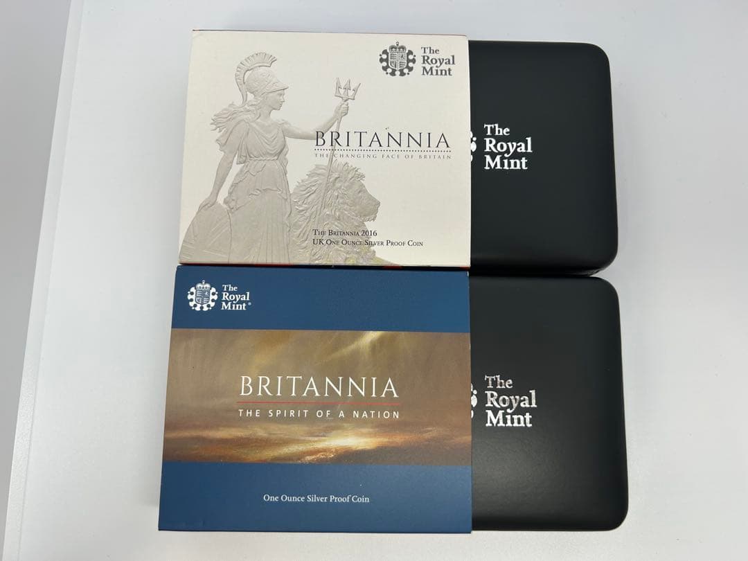 美品　ブリタニア 1オンス銀プルーフ 2016年　2019年　銀