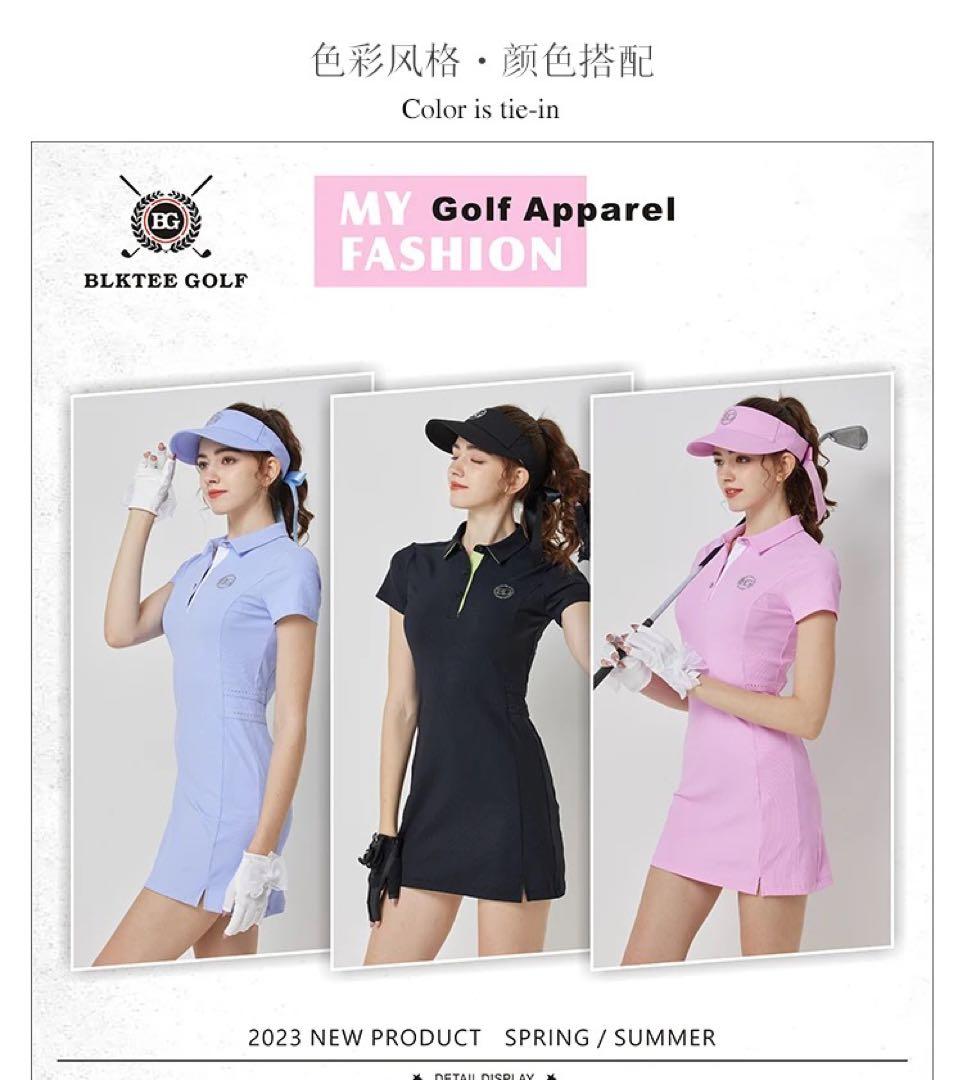 韓国ゴルフウェア　輸入　スカート　タイト　ミニ　レディース　トップス