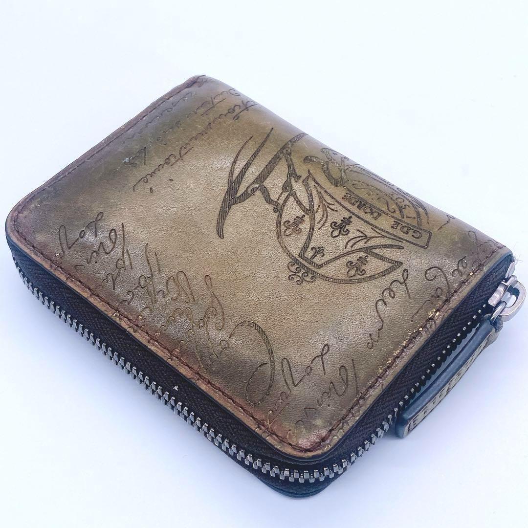 Berluti ワパ レザー ケース　カリグラフィ　ラウンドジップ　メンズ