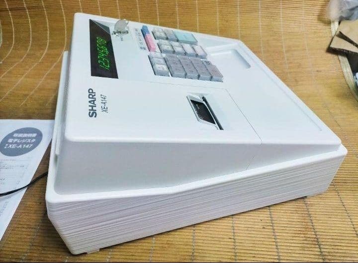 シャープレジスター　XE-A147　PC連携売上管理フル設定無料　611161
