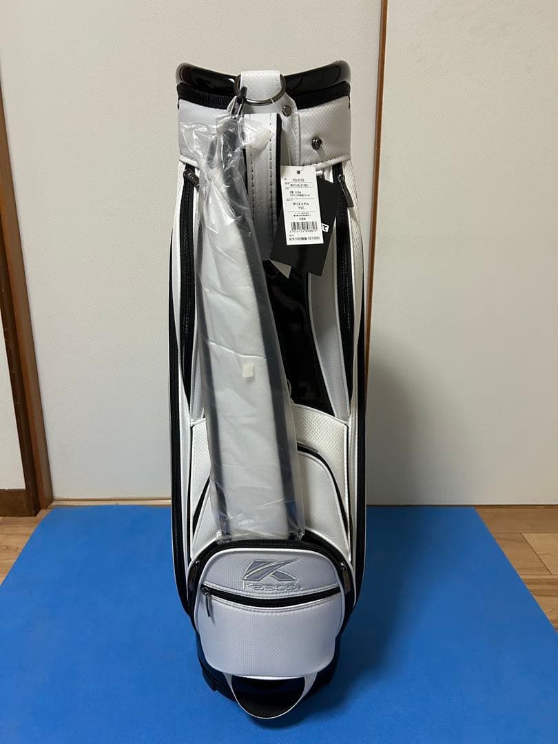 Kasco キャディバッグ ホワイト/ブラック