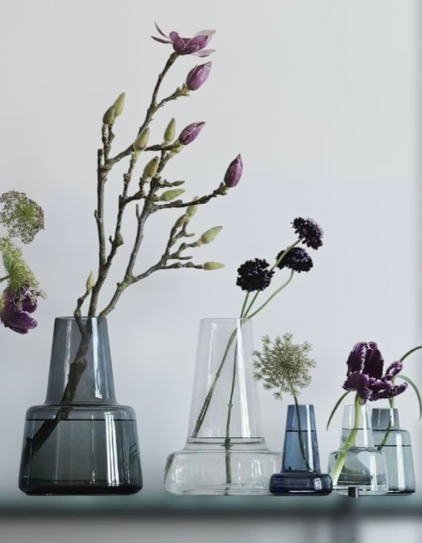 未使用品ホルムガード Holmegaard フローラ 24cm クリア ロング