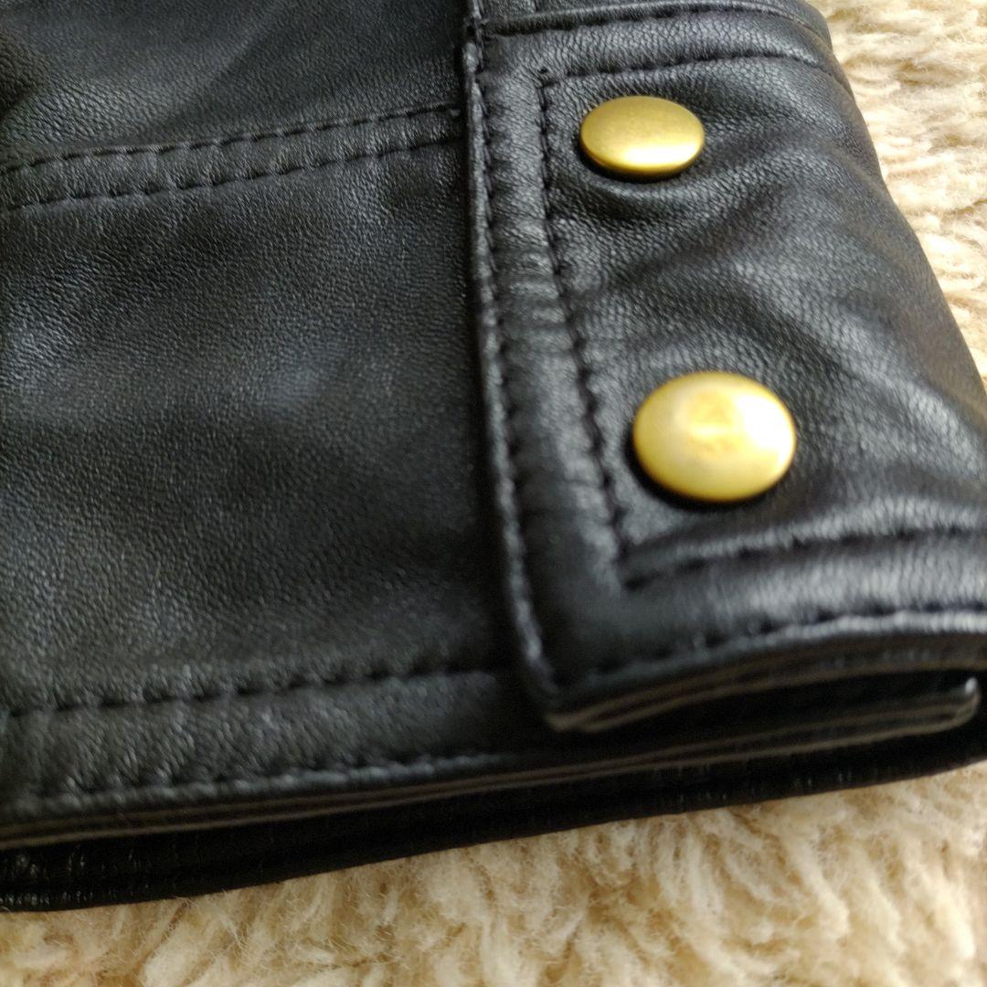 最終大値下！ビアズリー BEARDSLEY 上質ラムレザー ノーカラー ブルゾン