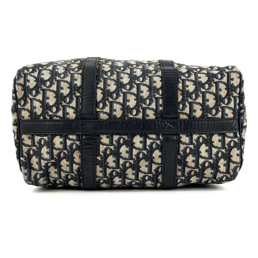 Dior ディオール トロッター柄 キャンバス ボストンバッグ ブラック