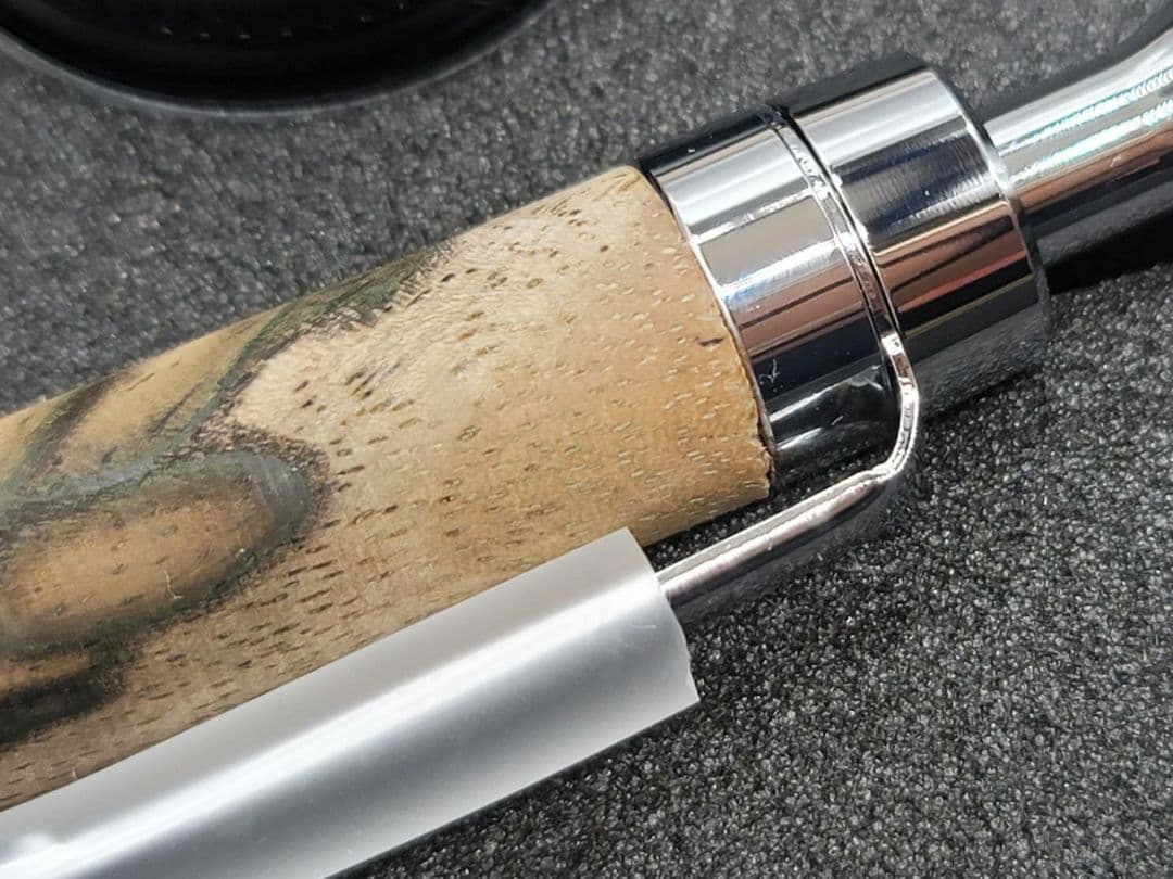 新品　こぶた工房　黒柿孔雀杢 極上　シャープペンシル0.5