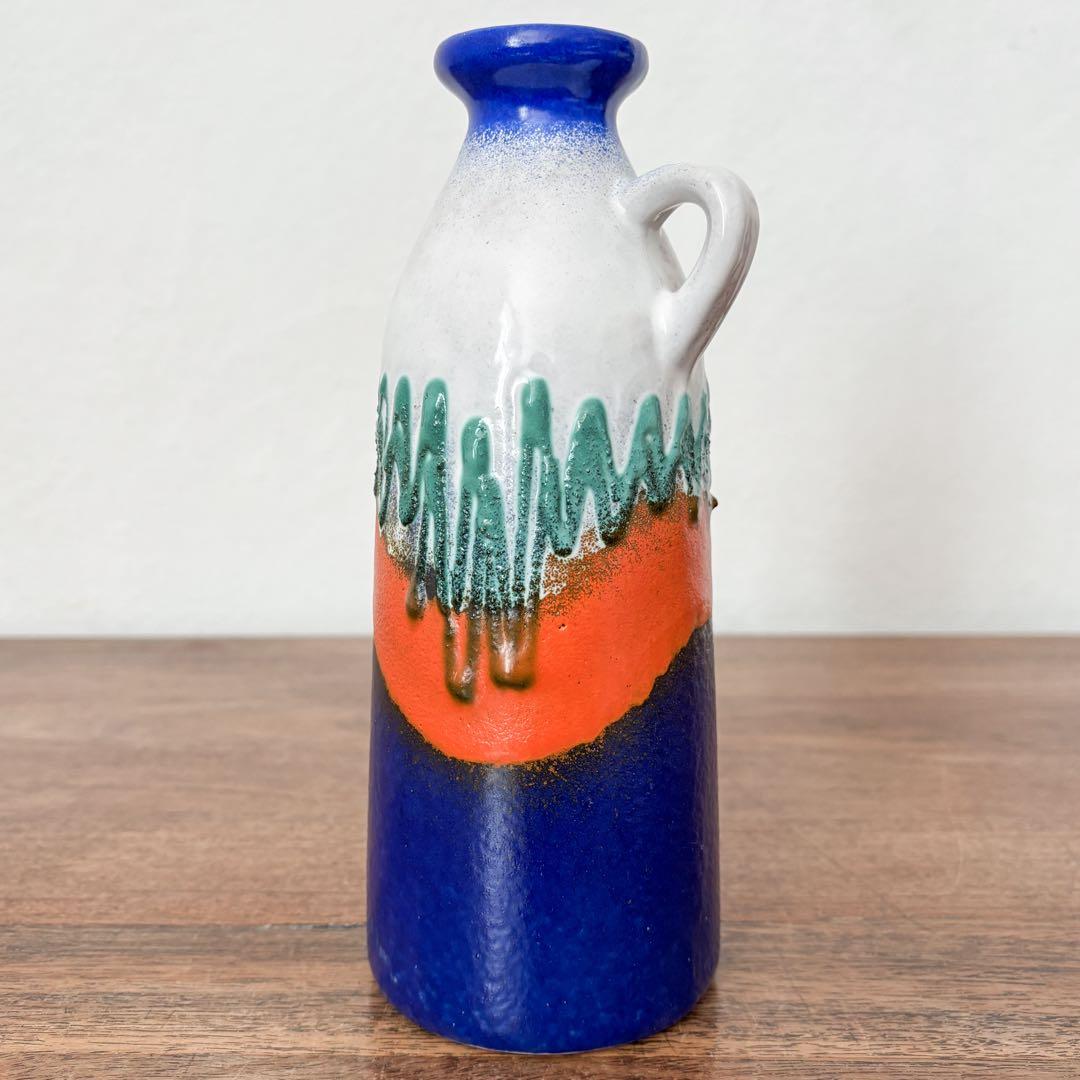 【東ドイツ Strehlaのジャグ花瓶】ミッドセンチュリー 384