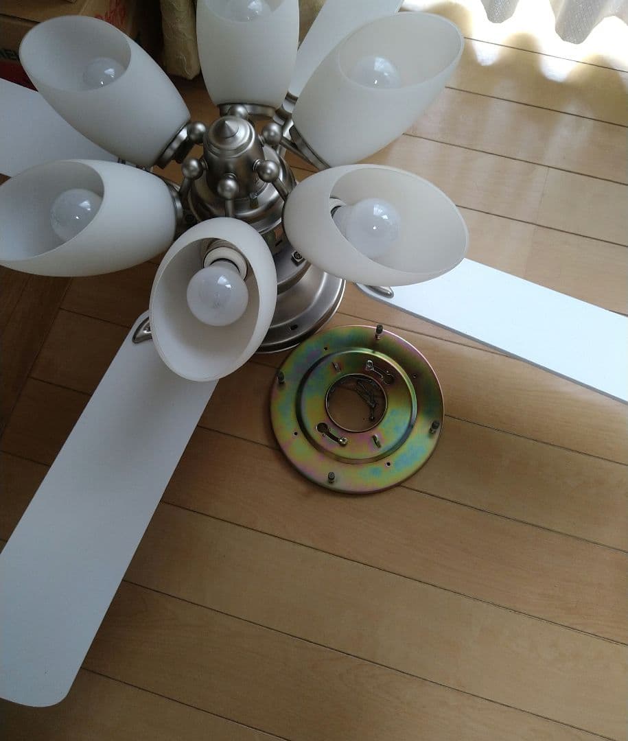 シャンデリア　シーリングファン　電気　ファン　電球　照明　インテリア　ライト