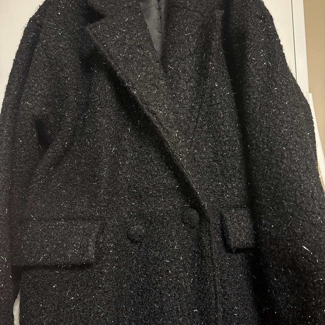 【miies miim】ラメロングコート