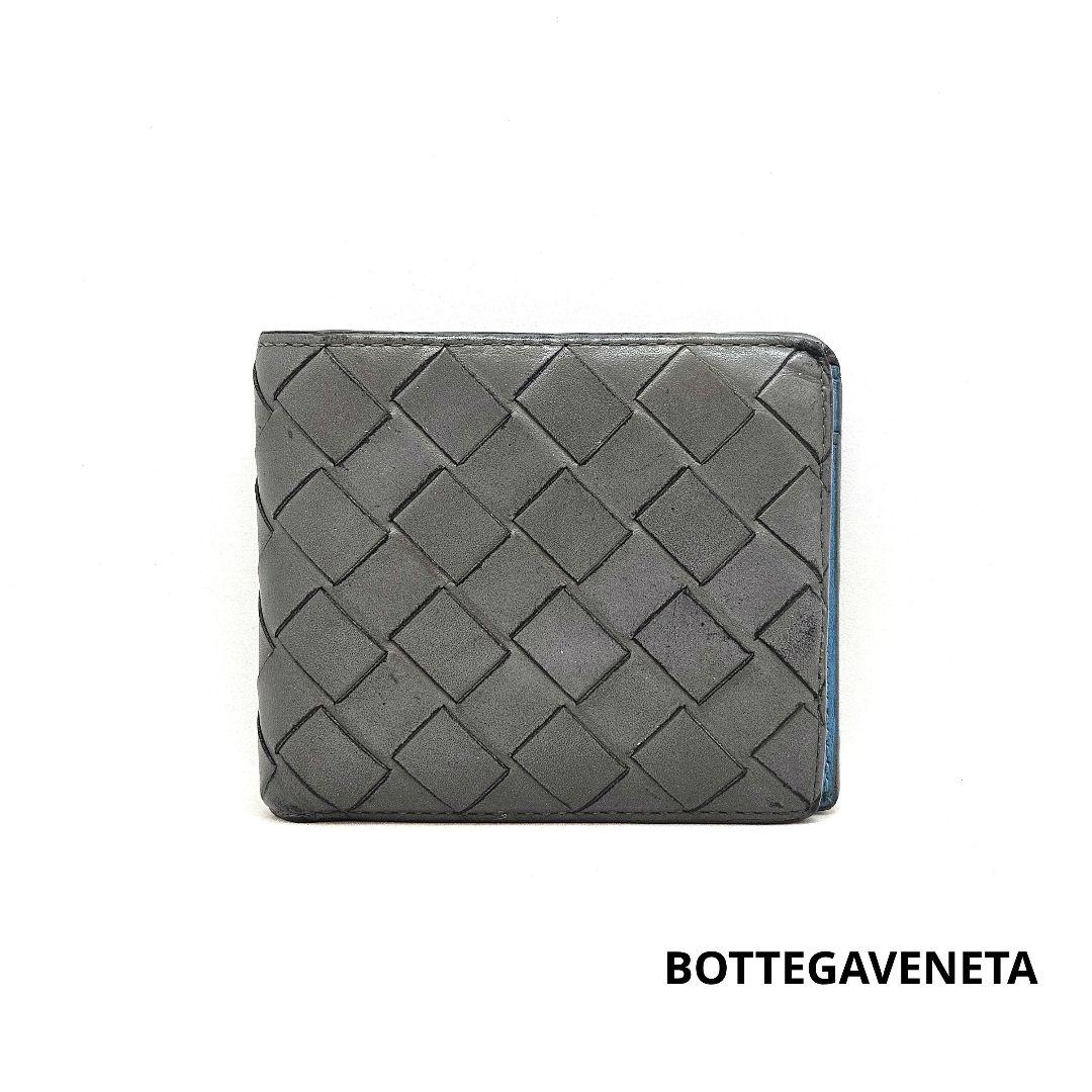 BOTTEGAVENETA ボッテガ 2つ折り財布 イントレチャート ウォレット
