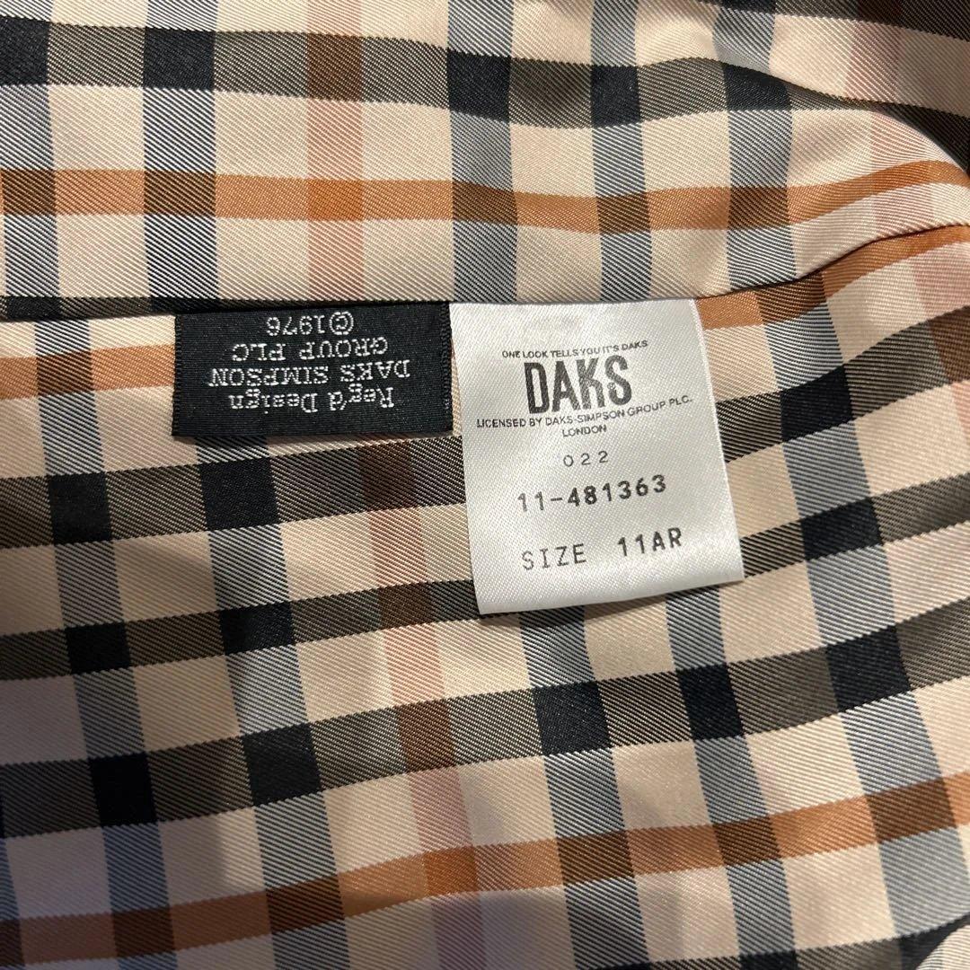 ★美品★DAKS★キルティングロングコート★アイボリー★11★ダックス★チェック