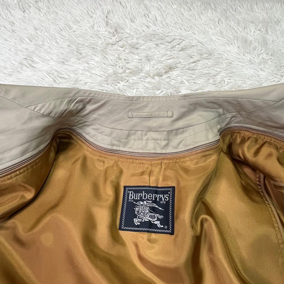 バーバリー✨ライナー付きステンカラーコート ベージュ　ノバチェック　L