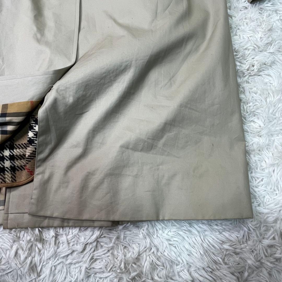 バーバリー✨ライナー付きステンカラーコート ベージュ　ノバチェック　L