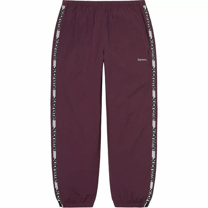 パンツ Supreme Reflective Zip Track Pant Purple