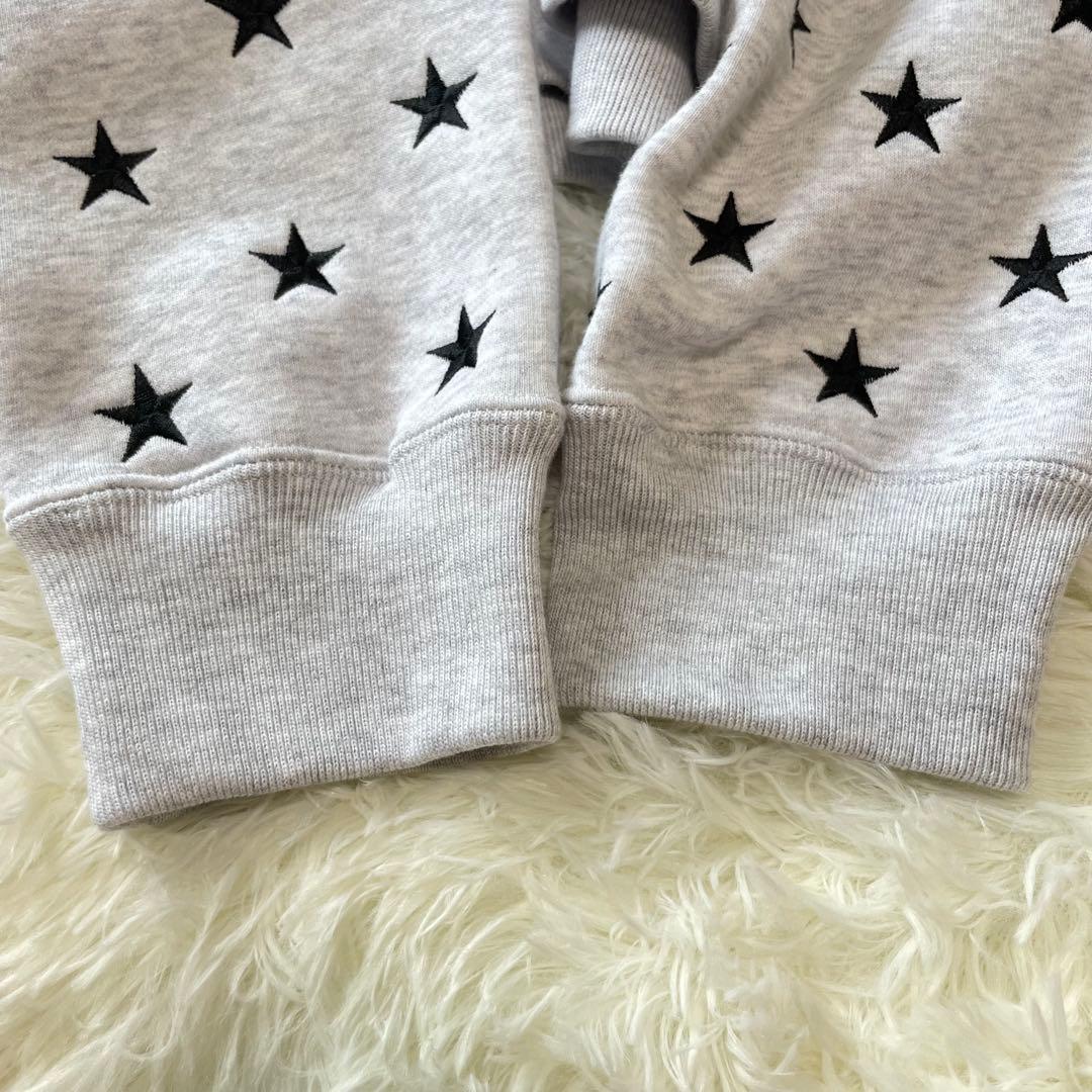 ♡美品♡ F.C.R.B. スター 刺繍 プルオーバー　グレー　白　XL　希少