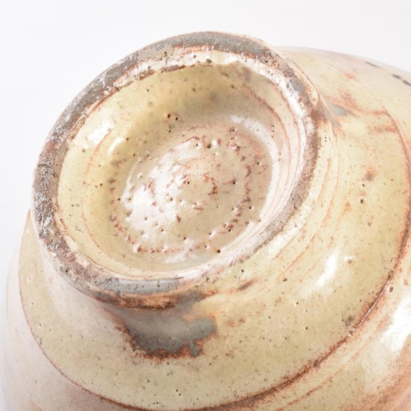 茶道具　志野焼　絵志野　西山窯　数茶碗　五客　合わせ箱　V　7016A